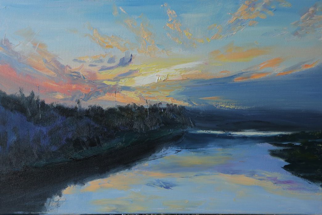 沱五橋畔江灣夕韻