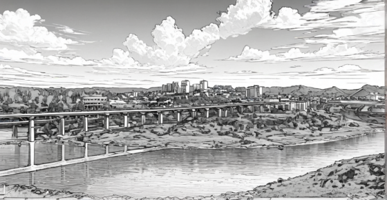 軌道交通資陽(yáng)線橫跨雁溪湖