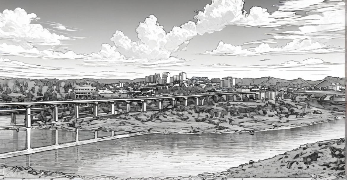 軌道交通資陽線橫跨雁溪湖